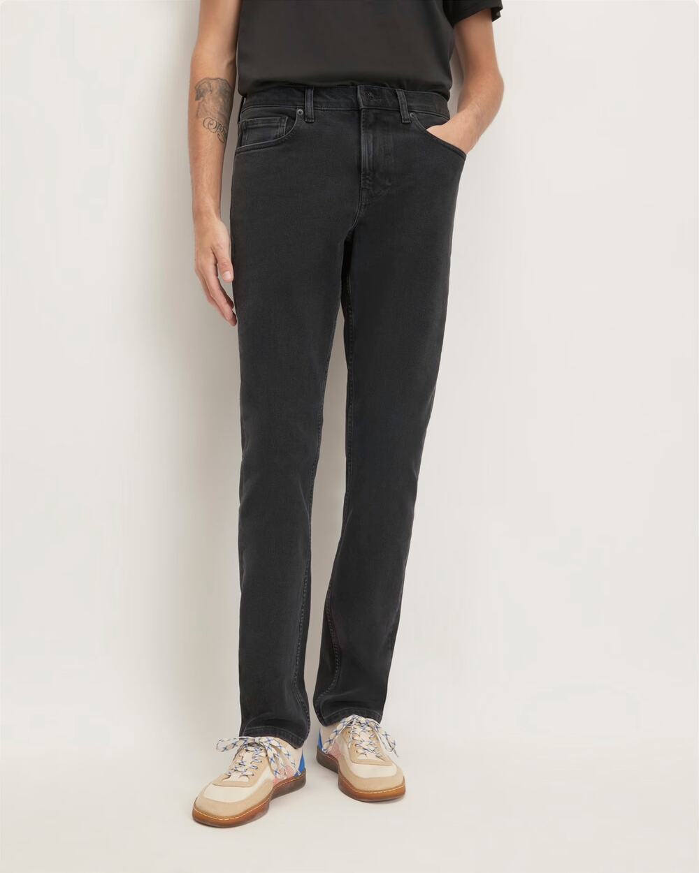 Everlane Mens Skinny Jeans Mens Size 29 x 30 Washed Black Casual Cotton Denim